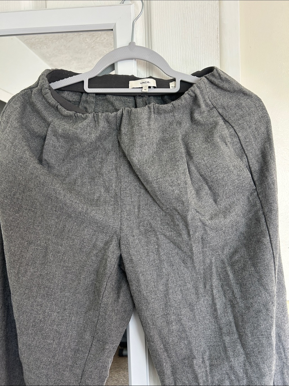 Vince women’s Heather Gray Pull-On Tailored Trousers